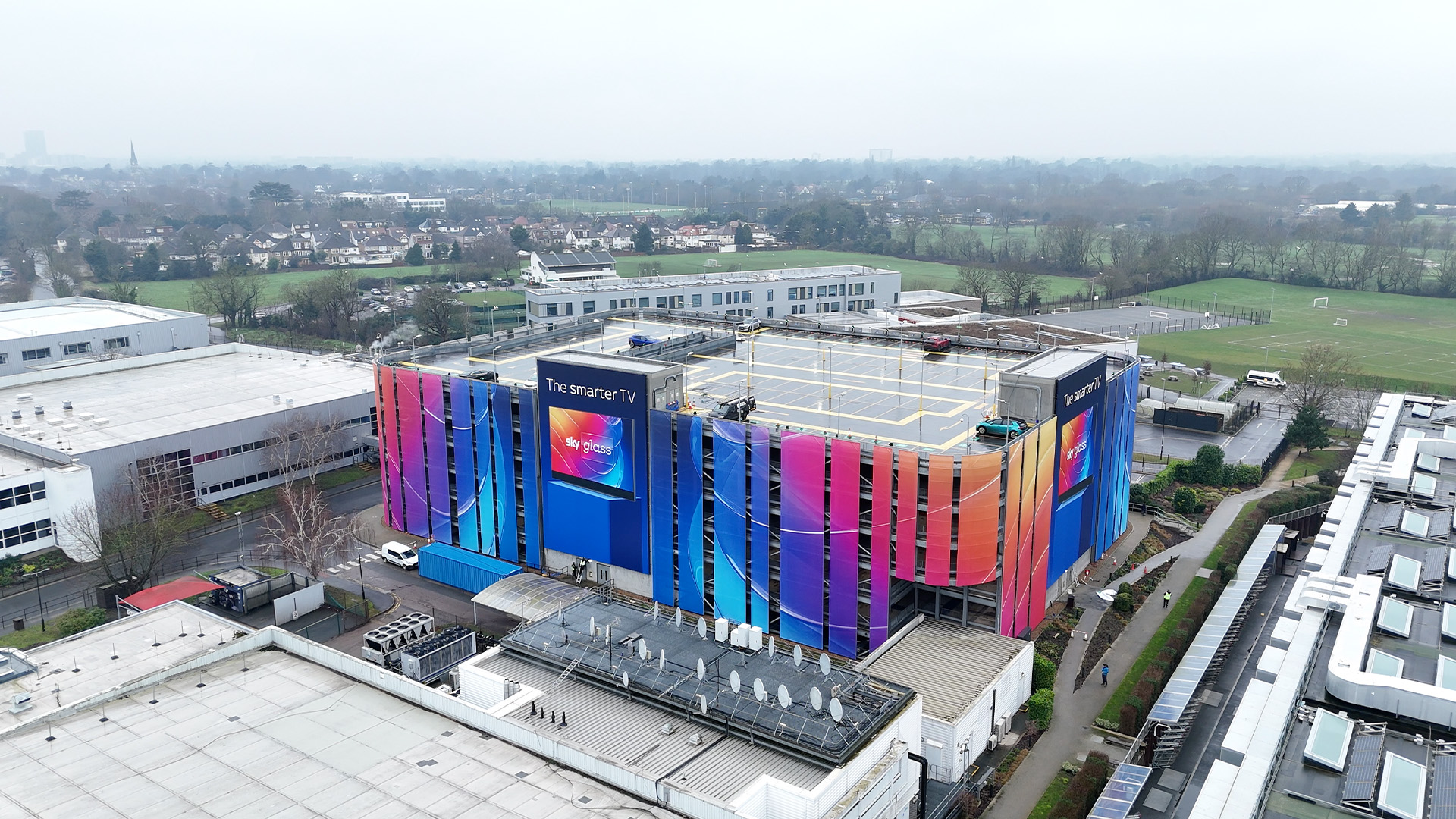Sky Glass | Car park wrap, brand launch Sky Glass | Car park wrap, brand launch