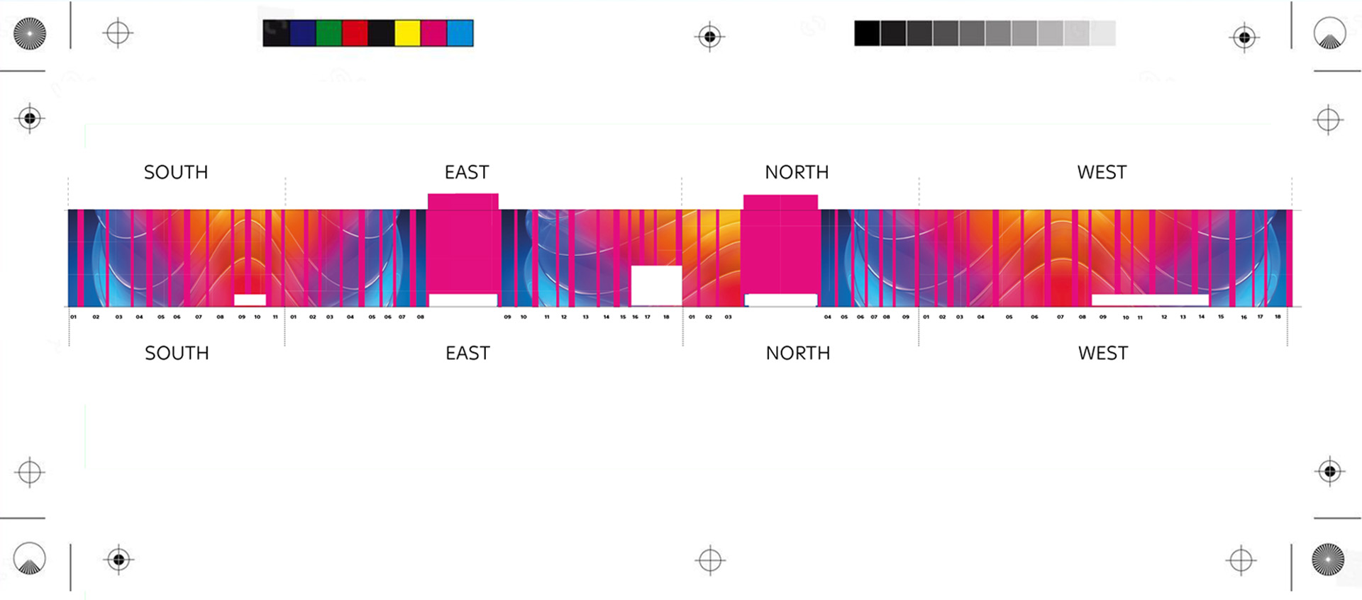 Sky Glass | Car park wrap large format print design