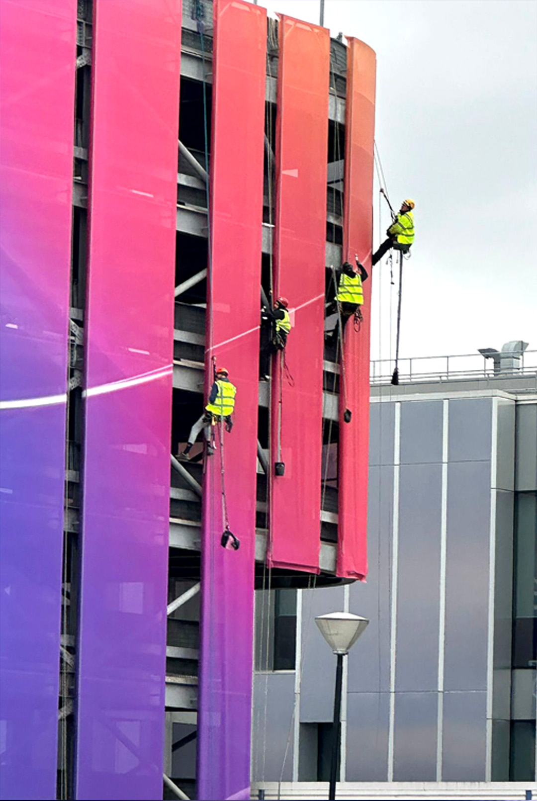 Sky Glass | Car park wrap large format print installation