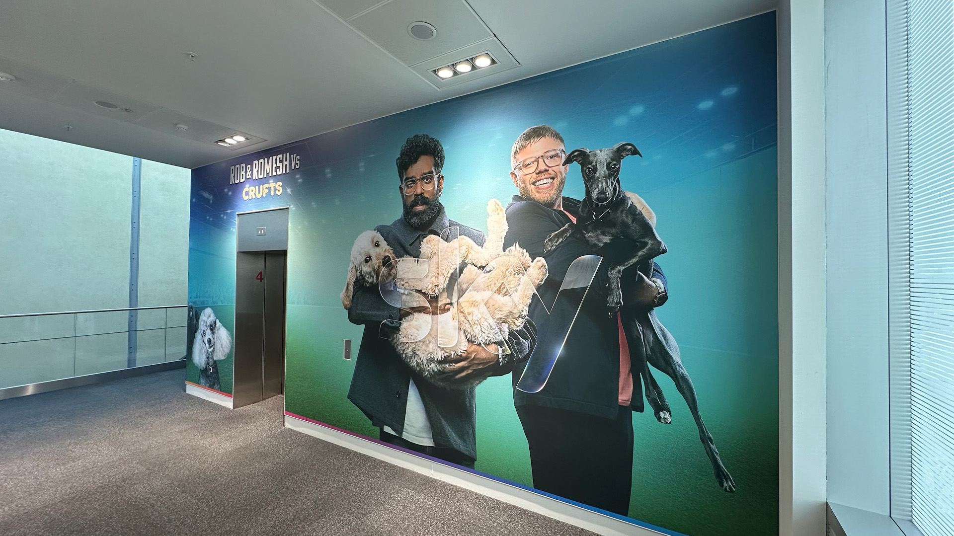 Sky building branding | Rob & Romesh Vs Crufts