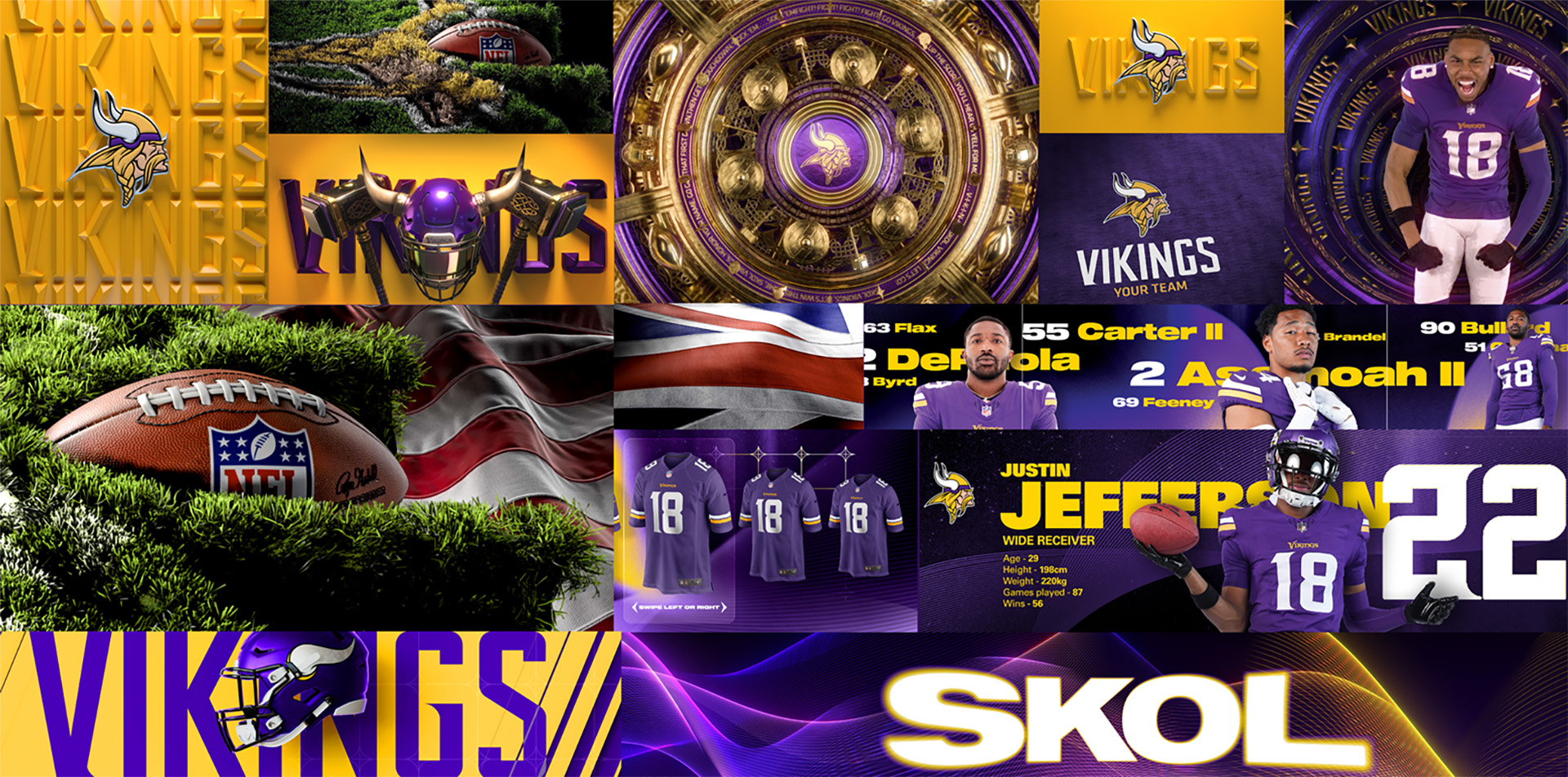 Minnesota Vikings | Outernet takeover montage Minnesota Vikings | Outernet takeover montage