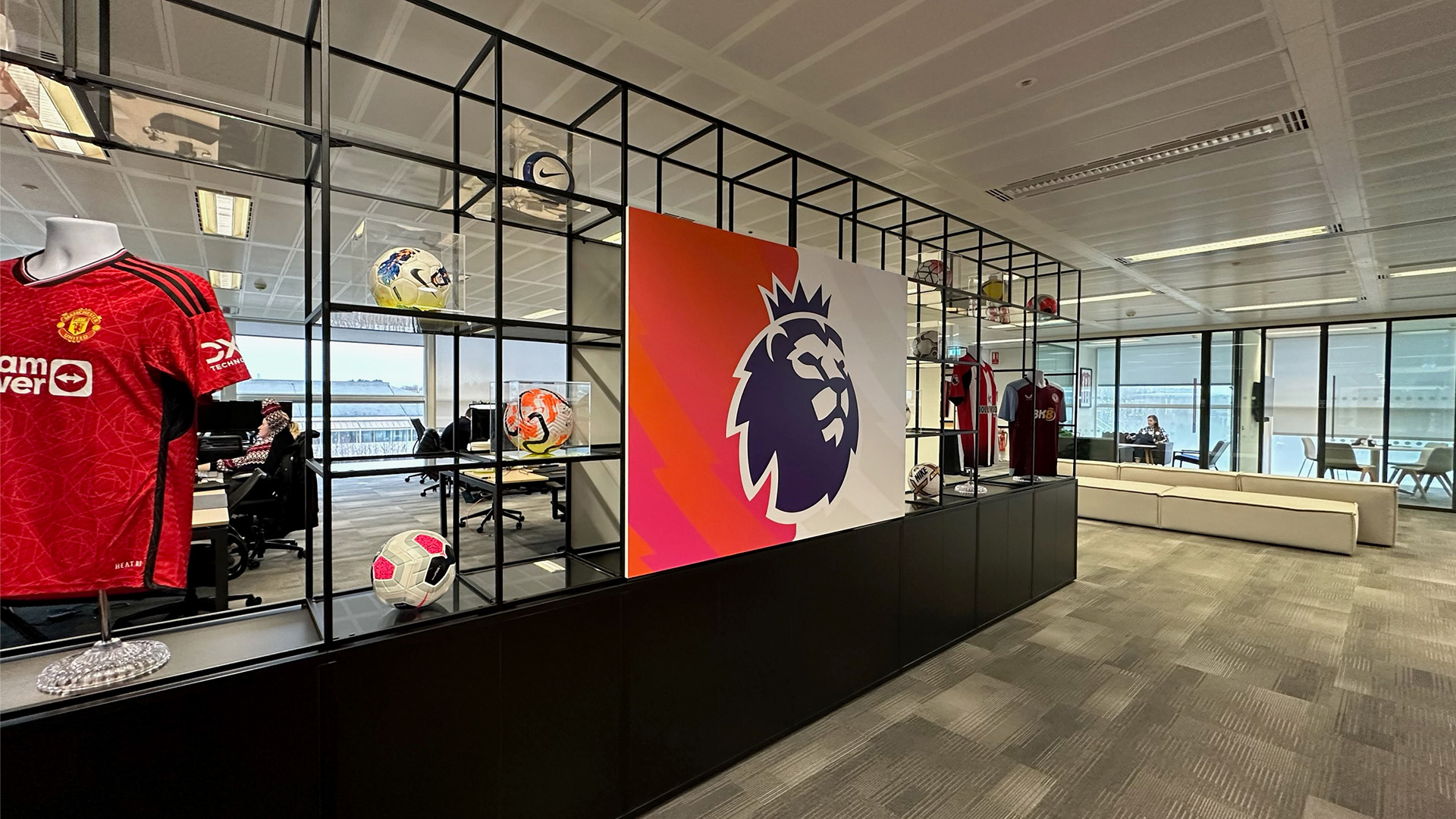 Premier League Productions Branding at IMG London HQ Premier League Productions Branding at IMG London HQ